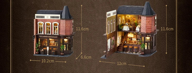 Diy Mini Wooden Casa Roombox Dollhouse With Furniture Light Doll House  Miniature Items maison  For Toys Birthday Gifts