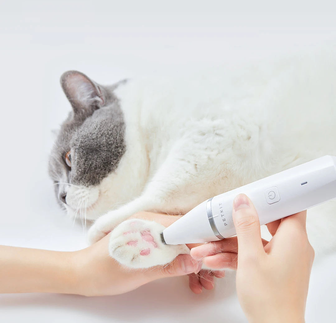 PETKIT Electric Pet Hair Trimmer Dual Blade Clipper IPX7 Waterproof Low Noise Builtin Rechargeable 600mAh Battery for Cats Dogs