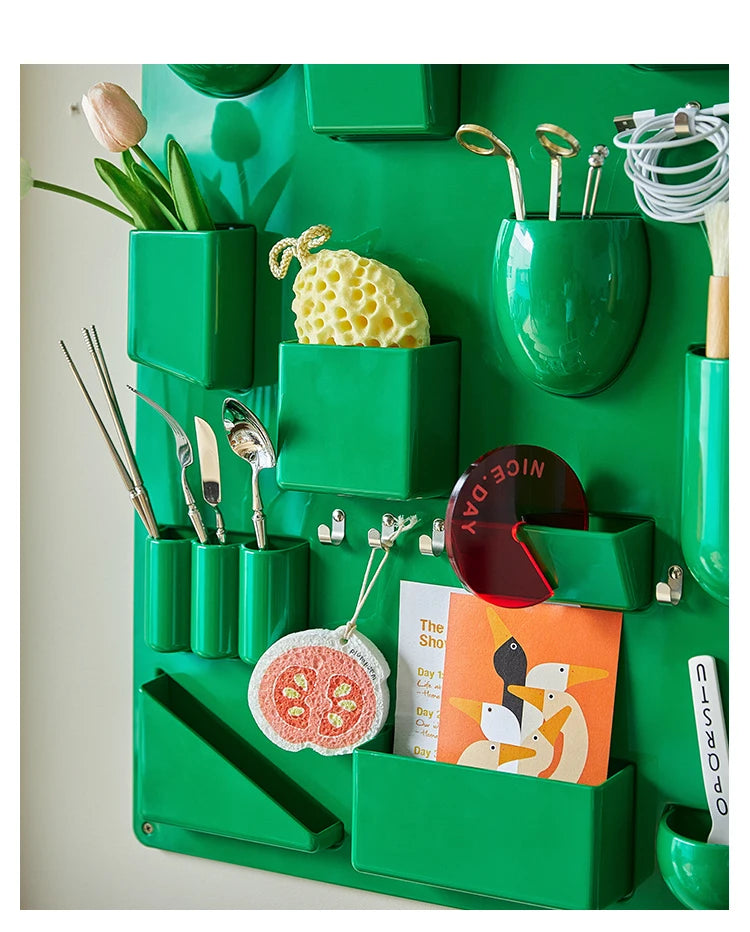 Storage Rack for Wall Holder Offices Kitchens Organizer Workshops Bathrooms Children's Rooms Different  Shapes Size Hooks Clips