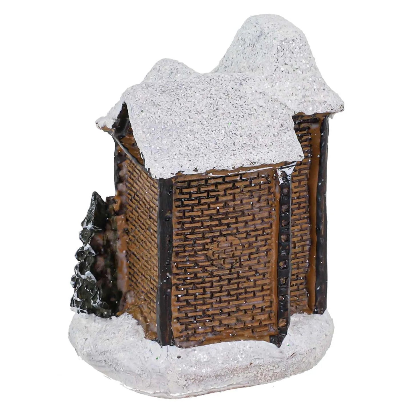 Christmas Pendant Drop Ornaments Brightness LED Light Up Small Village House Scene Christ Home Decoration Ornament Party Supplie