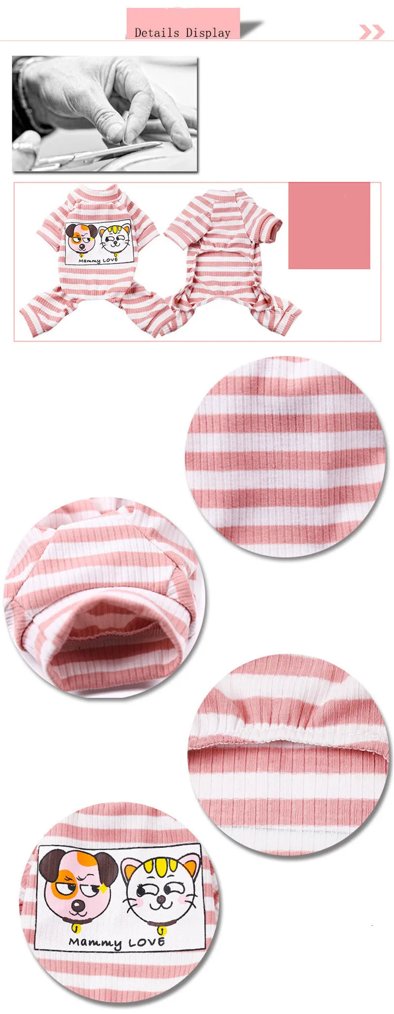 Dog Pajamas Pet Clothes for Small Dogs Cat Overall Suit Dog Puppy Jumpsuit for Dogs Chihuahua Sleepingwear Pet Clothing Coat