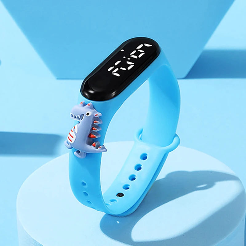 Waterproof Sports Watch for Kids Cartoon Dinosaur Unicorn Toys Children Led Digital Electronic Watch for Boys Girls Bracelet