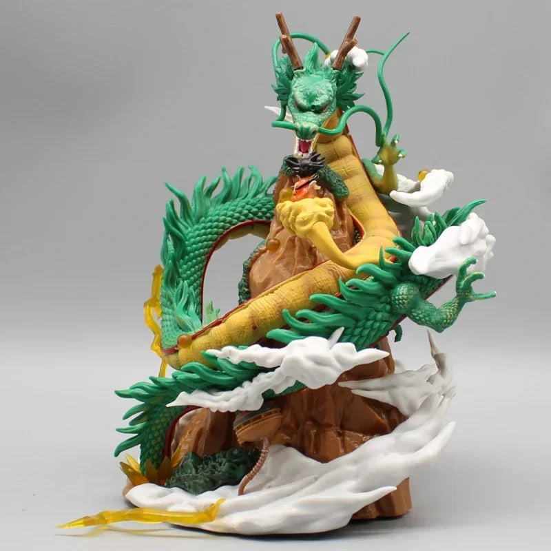 22cm Dragon Ball Z Shenron Figurine Goku And Wish Shenron Anime Figures PVC Action Statue Collection Model Toys Christmas Gifts