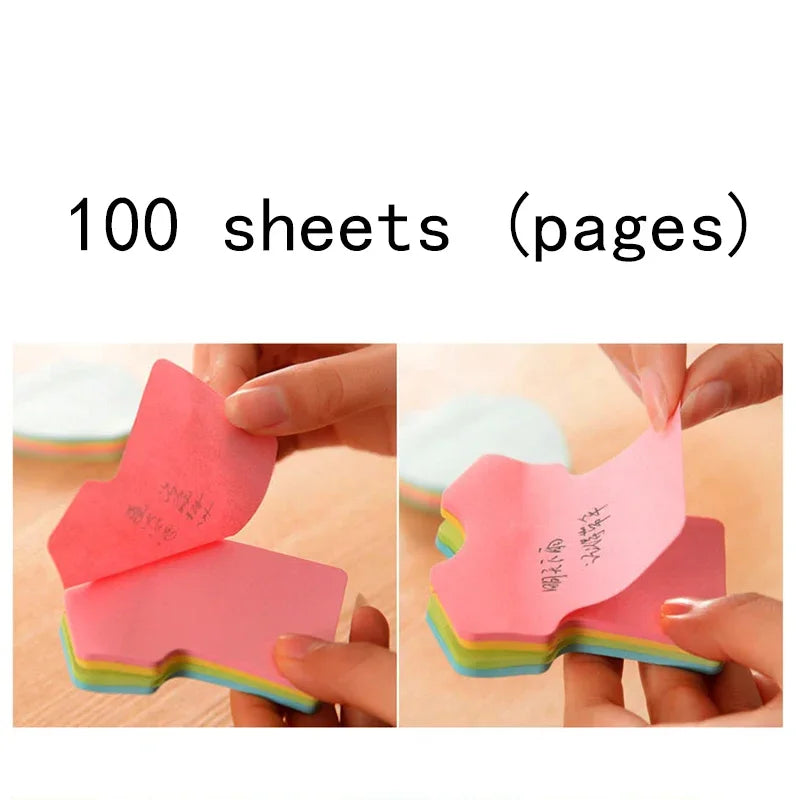 Jonvon Satone 100 Pages Multicolor Nota De Papel Memo Pad Note Sticky Notes Scratch Posted Sticky Notes Paper Sticker Stationery