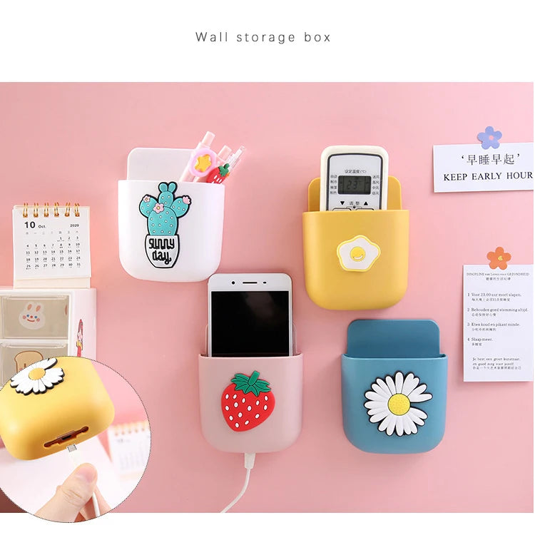 Pasting Fridge Storage Box Cans Marker Pencil Pen Holder Desk Organizer Storage Accessory Magnet Plastic Office School Supplies