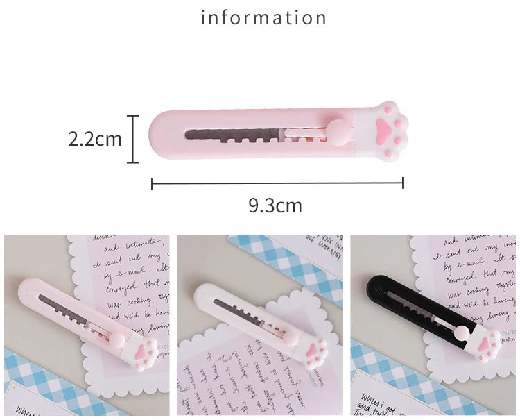 1 Piece Lytwtw's Art Cutter Cartoon Utility Knife Student Art DIY Tools Creative Stationery School Supplies