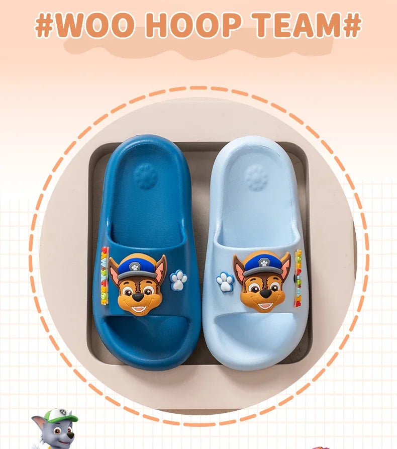 PAW PATROKids' Cartoon Dog Hole Shoes Baby Indoor and Outdoor Sandals Boys Girls Home Heel Wrap Non-Slip Wear-Resistant Slippers