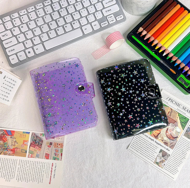 A7 Notebook 6-hole PVC Notebook Cover Loose-leaf Account Book Case Replacement Shell Journal Binder Mini Notebook Planner