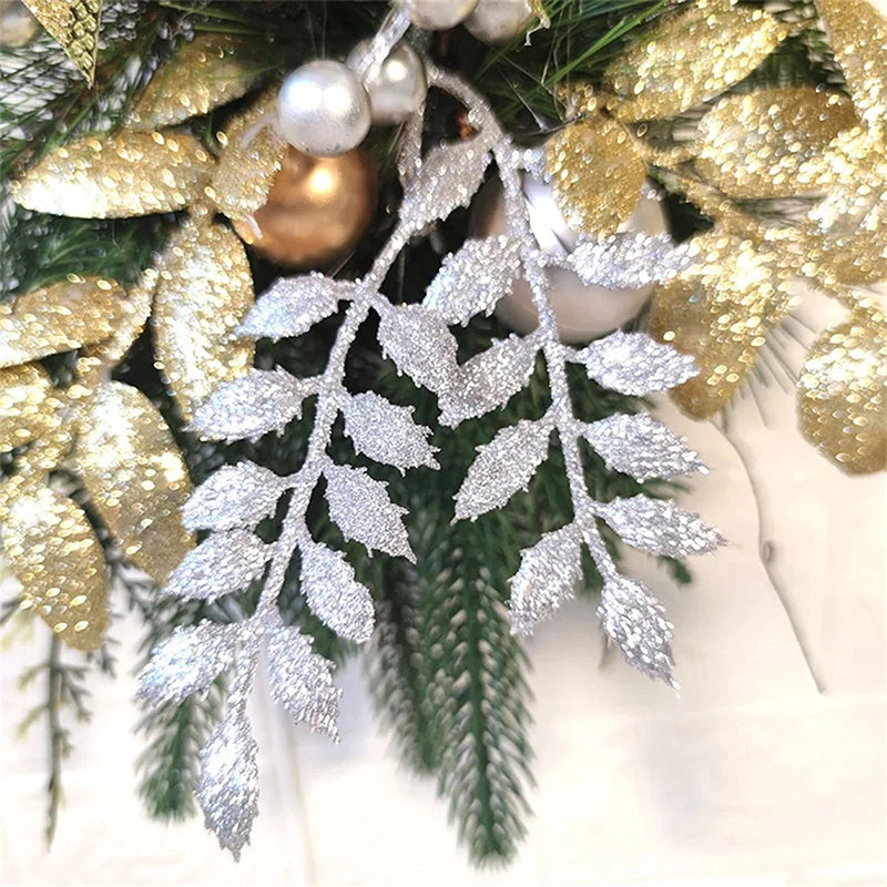 Christmas Swag Wreath Pendants LED Lights Staircase Wreath Ornament Swag Trim Garland Door Window Decoration Party Supplies