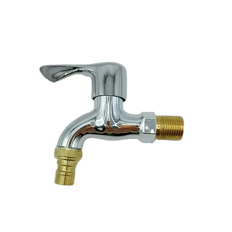 Washer Faucets 1/2" Male Wall Mounted Garden Balcony Water Tap Plastic Water Hose Quick Connector Single Cooled Faucet