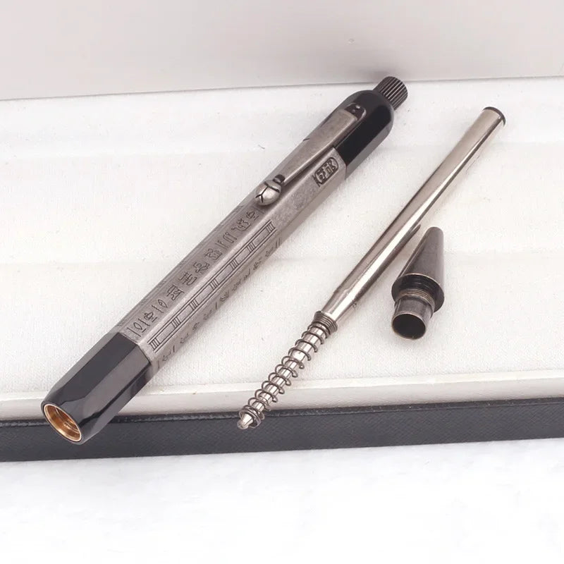 Limited Heritage Egypt MB Ballpoint Pen Business Metal Grey Rollerball Pens Unique Gel Ink Smooth Writing Inlay Egyptian Letter