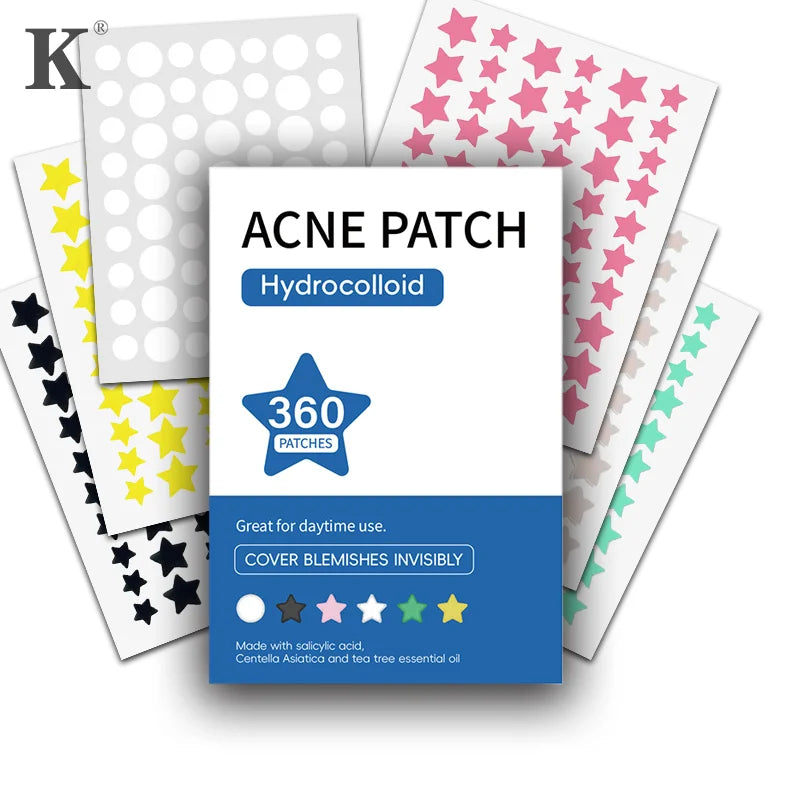 360Pcs Repair Acne Patch Facial Skin Care Fade Blemishes Pimple Marks Closed Acne Blemishes Cover Acne Pimple Repair Patch