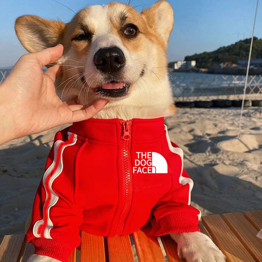 Design Pet Dog Hoodies Cool Dogs Clothes For French Bulldog Pullover Sweatshirt Coats Small Medium Big Dogs the dog face