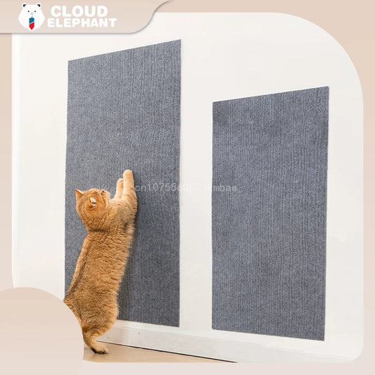 Cats Scratching Pad Self-Adhesive DIY Trimmable Carpet Protection for Sofa Protection Cat Scratching Pad Vertical Wall Sticker