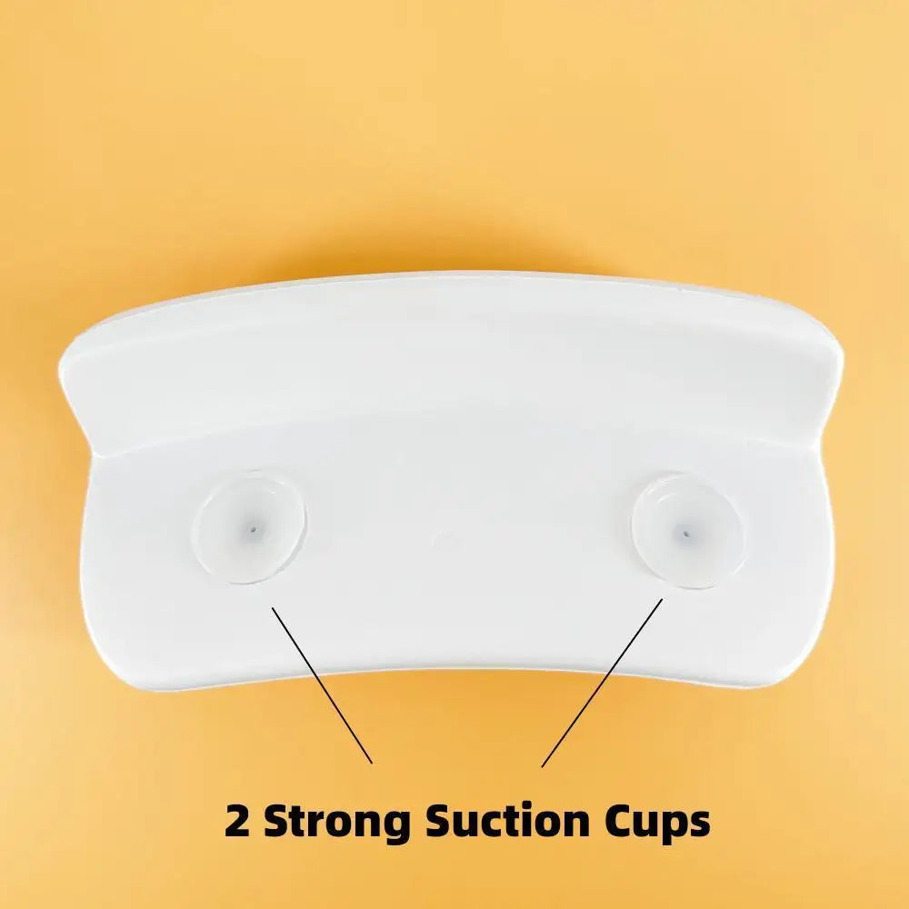 Bathtub Headrest With Suction Cups Comfortable SPA Non-Slip Bath Pillow Neck Back Headrest Pillows Soft Thickened Waterproof PU