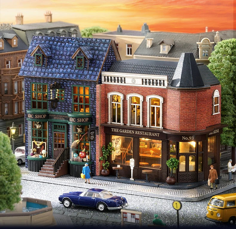 Diy Mini Wooden Casa Roombox Dollhouse With Furniture Light Doll House  Miniature Items maison  For Toys Birthday Gifts
