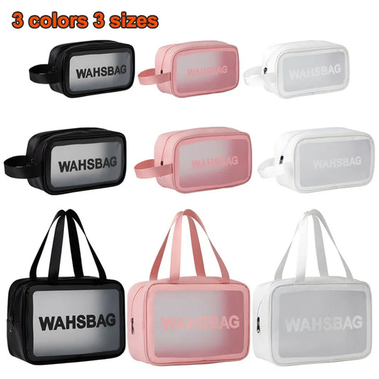 PU Waterproof Makeup Bag Portable Travel Transparent Storage Bag Storage Bag Waterproof Wash Bag Transparent Cosmetic Box