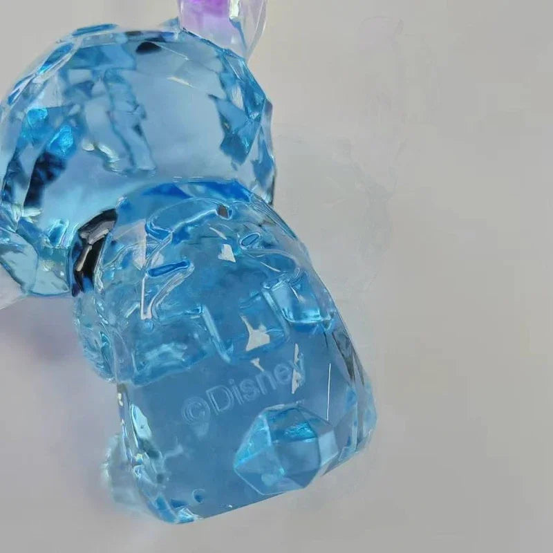 Stitch Crystal Ornaments Cute Resin Car Interior Decoration Children's Desktop Transparent Figure Cartoon Creative Gift