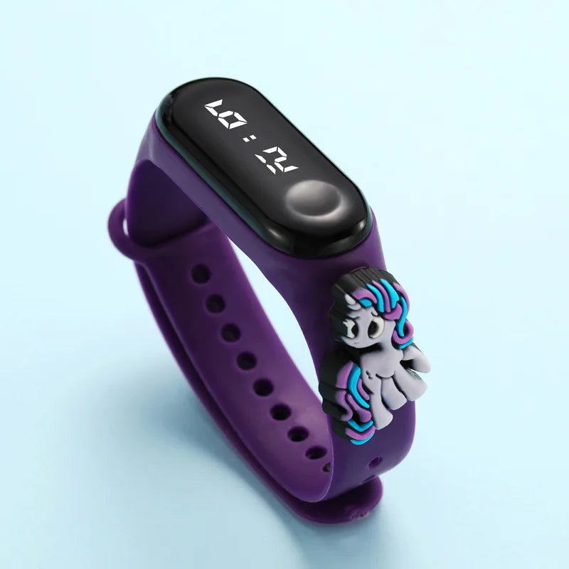 Waterproof Sports Watch for Kids Cartoon Dinosaur Unicorn Toys Children Led Digital Electronic Watch for Boys Girls Bracelet