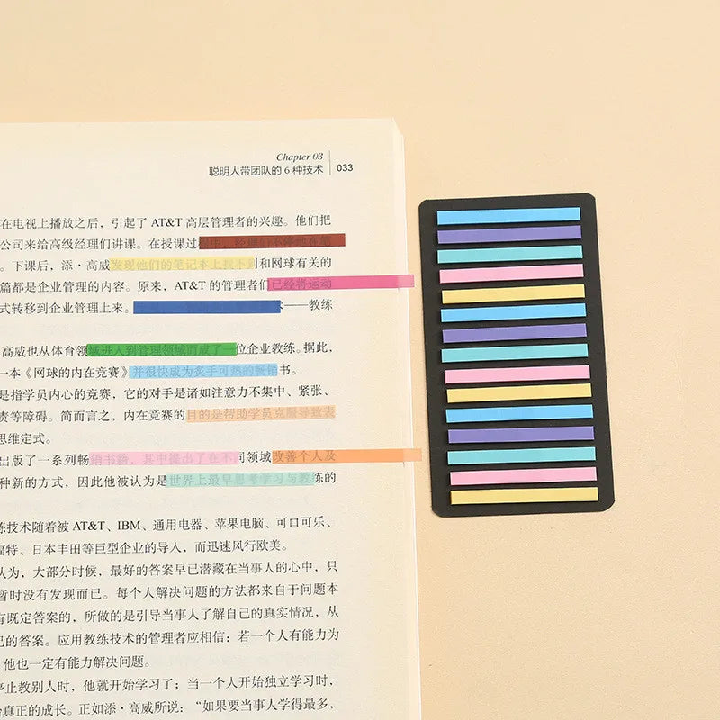 2100 Sheets Transparentes Sticky Notes Self-Adhesive Annotation Read Books Bookmarks Tabs Notepad Aesthetic Stationery