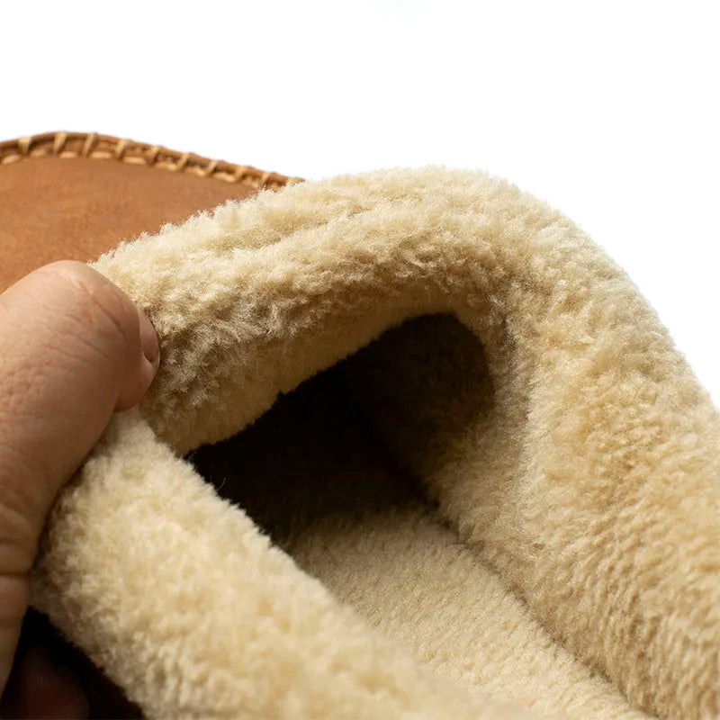 Home Men Slippers Winter Plush Warm Shoes Men Casual Flat House Indoor Bedroom Cotton Slides Comfort Slippers Men Big Size 49 50