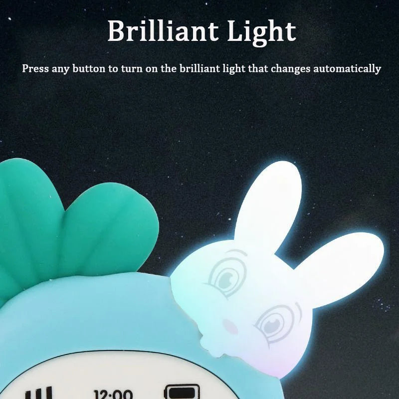 Creative Cartoon Rabbit Carrot Simulation Music Phone Toys Silicone Can Chew Mobile Phones Baby Education Learning Props Gifts