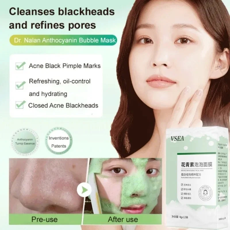 Pore Cleansing Mask Bubble Mask Blackhead Removal Clarifying Hydration Cleansing Beauty facial skin care tools