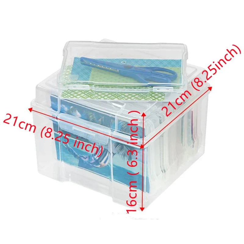 5 X 7 Inch Photo Storage Box Multi-functional Sorting and Organizing Box Parts Hardware Plant Seed Storage Box