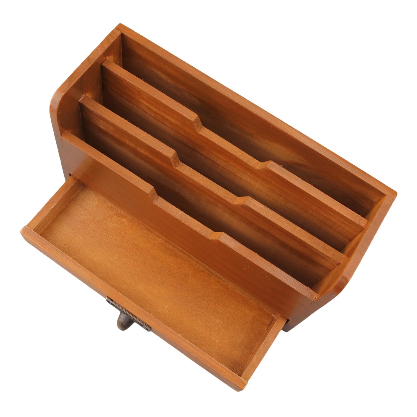 Desktop Wooden Vintage Letter Rack Grid Storage Holder File Wall Mounted Office Post Mail Document Paper Home Card lovable