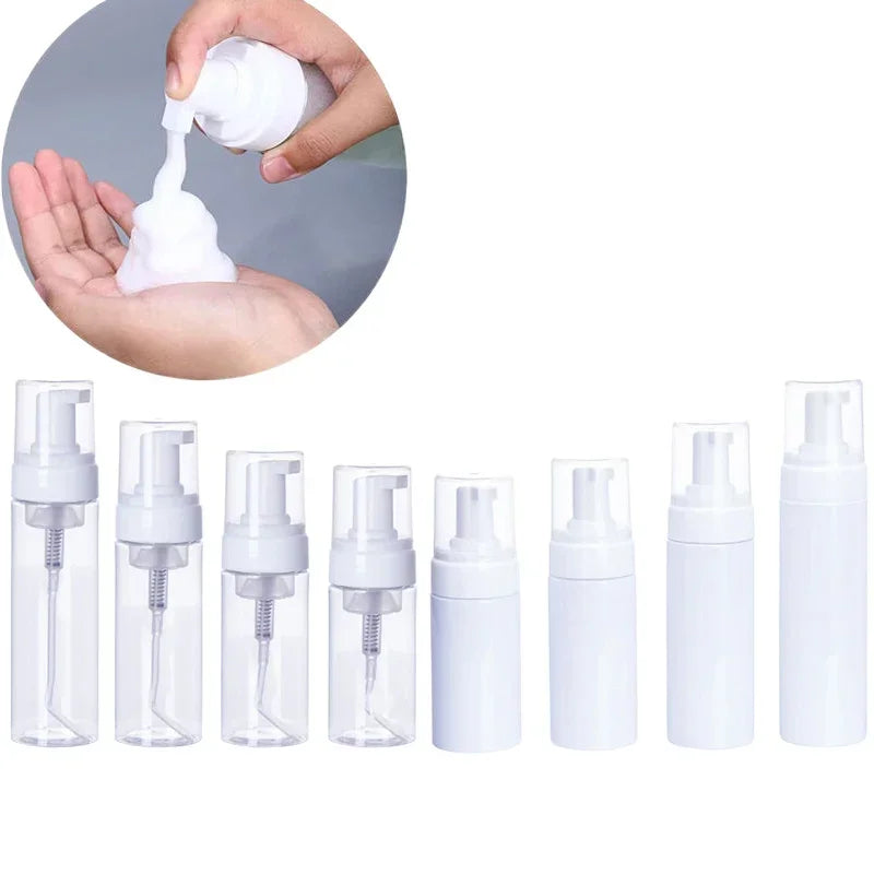 24Pcs 30/50/60/80/100/150/200ml Empty Plastic Foam Pump Bottles Portable Foaming Container For Facial Cleanser shampooBody Wash