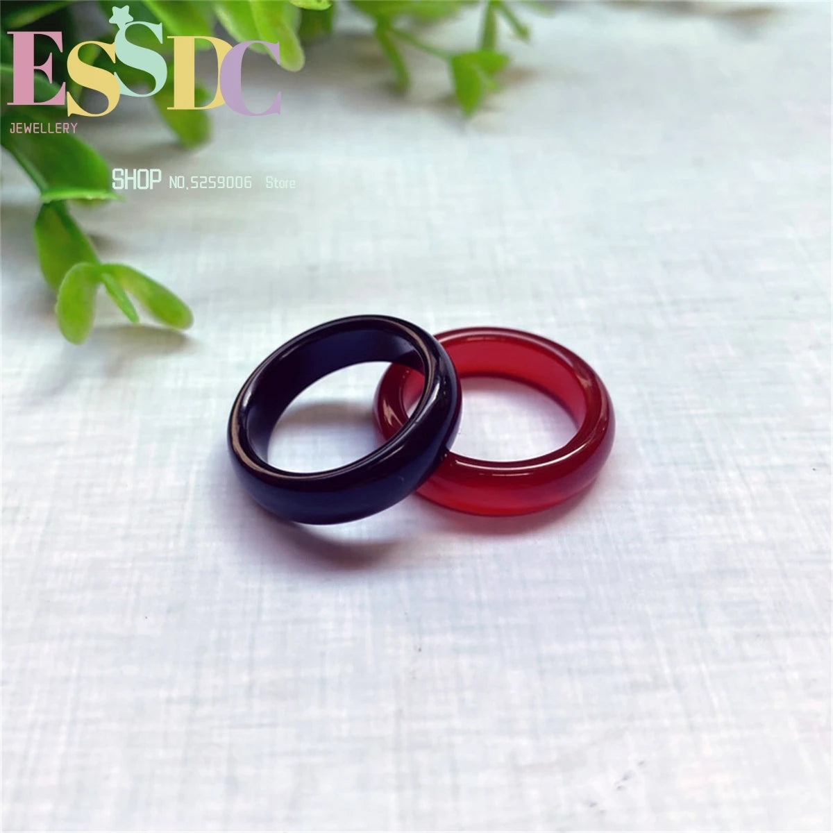 Hot Sale Natural stone rings jewelry a diversity of stones Six kinds of models Unisex Circle Natural Stone Finger Rings charms