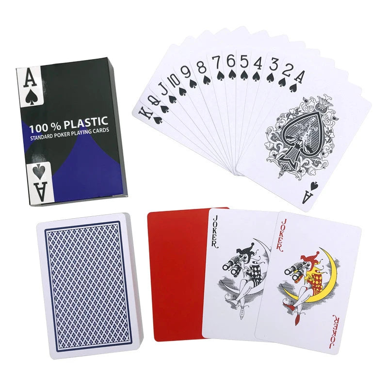 2Pcs/Lot Top Grade Waterproof Plastic Playing Pokers Pack Game Cards Magic Card Gift Collection Family Table Bridge Board Game