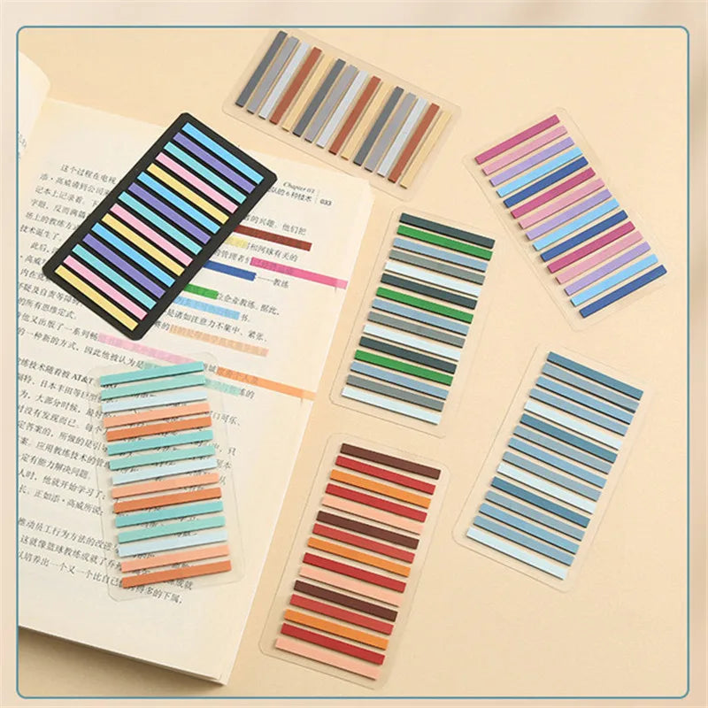 2100 Sheets Transparentes Sticky Notes Self-Adhesive Annotation Read Books Bookmarks Tabs Notepad Aesthetic Stationery