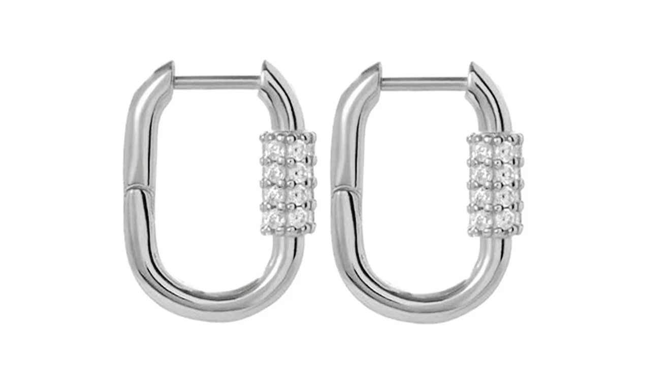 925 Sterling Silver Needle Minimalism 18K Gold Earrings 11mm Small Hoop Earrings for Women Hip Hop Party Fashion Jewelry Gift