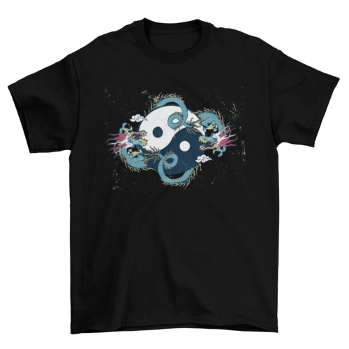 Dragon yin yang t-shirt