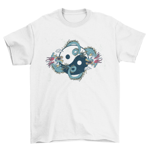Dragon yin yang t-shirt