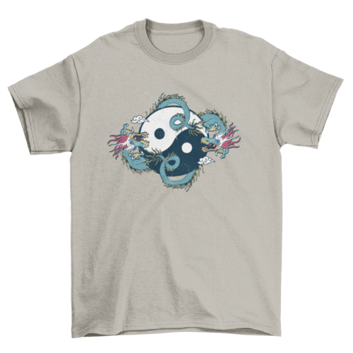 Dragon yin yang t-shirt