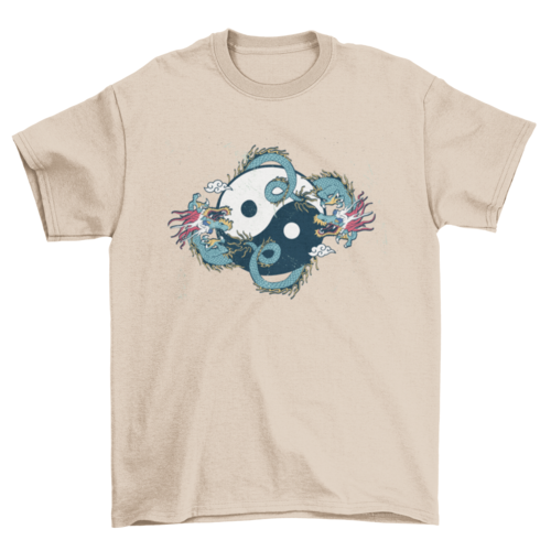 Dragon yin yang t-shirt