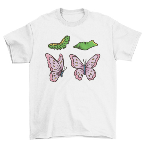 Butterfly life cycle t-shirt