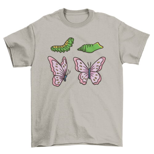 Butterfly life cycle t-shirt