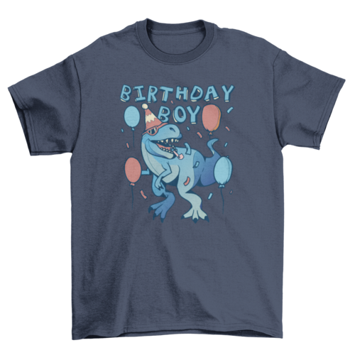 T-rex dinosaur birthday party t-shirt