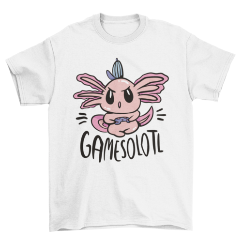 Gamer axolotl t-shirt