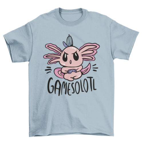 Gamer axolotl t-shirt