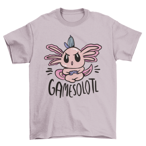 Gamer axolotl t-shirt