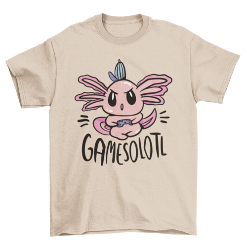 Gamer axolotl t-shirt