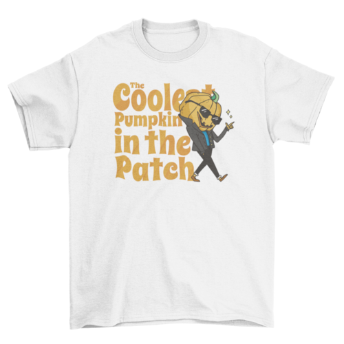 Pumpkin man with sunglasses t-shirt