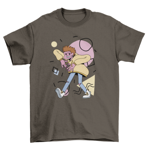 Cartoon character hip hop t-shirt