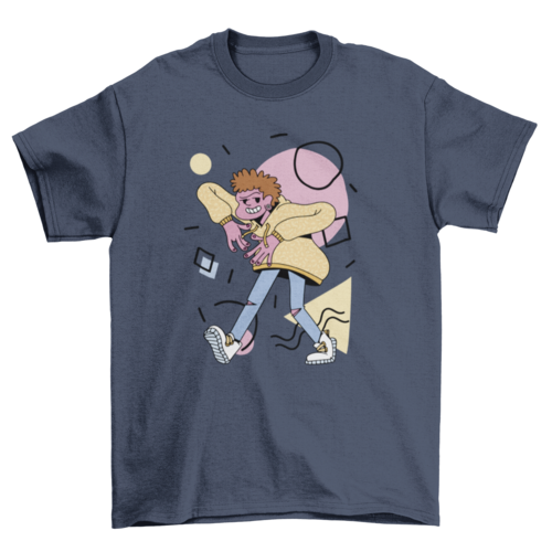 Cartoon character hip hop t-shirt