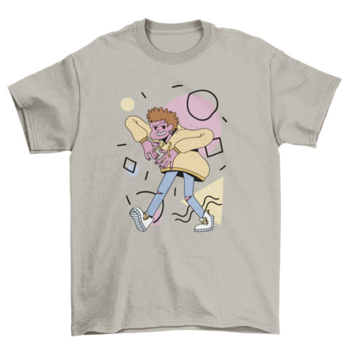 Cartoon character hip hop t-shirt