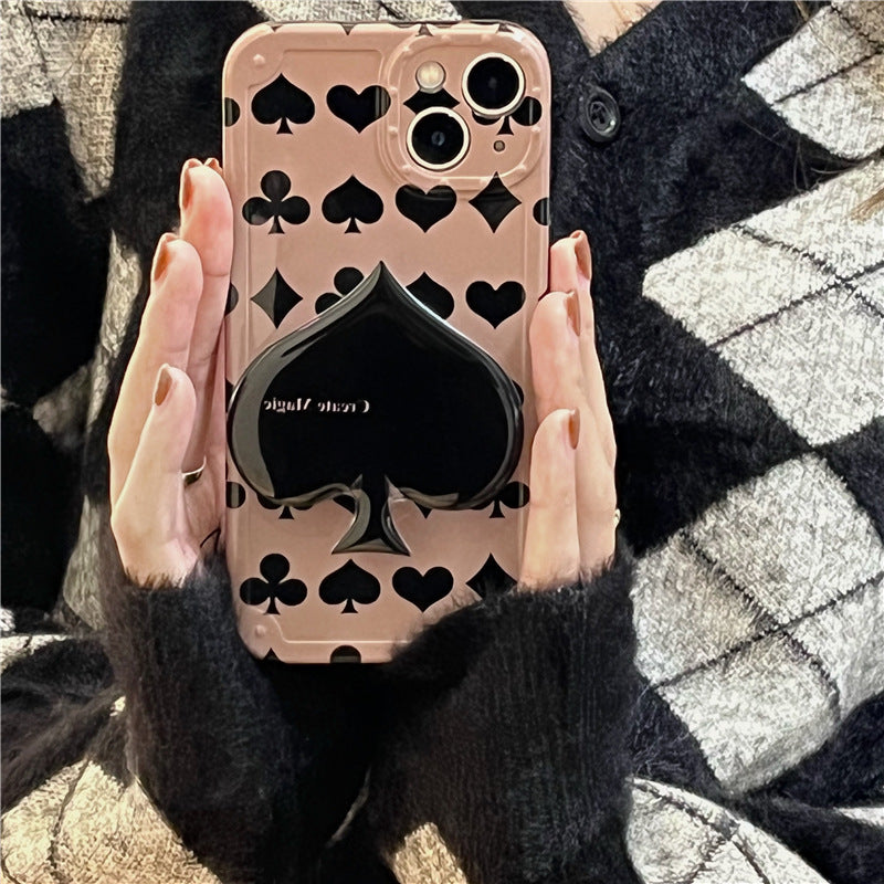 Phone Case Stand Premium Spades Poker Couple